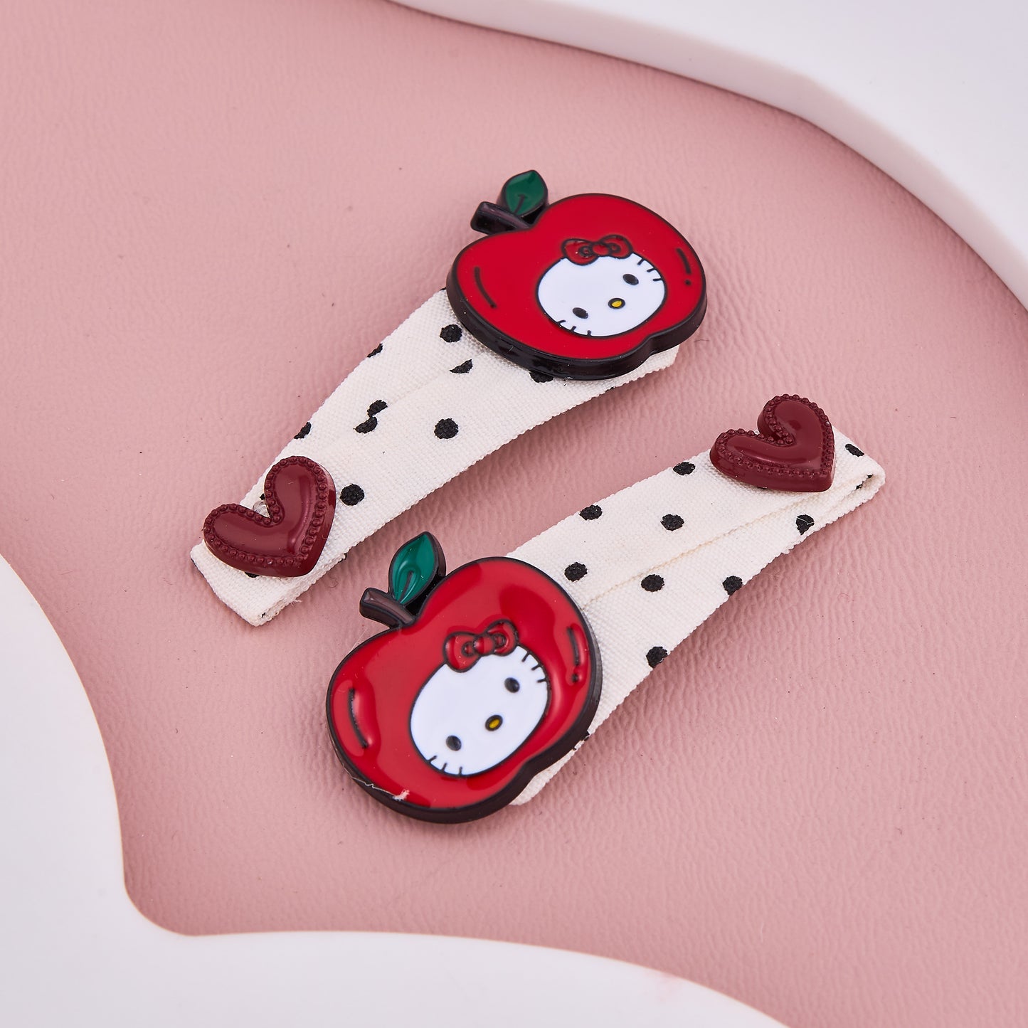 Cute Red Apple Hair Clips