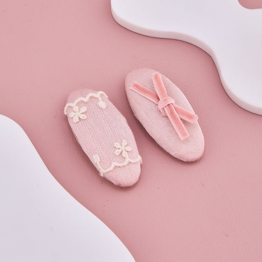 Soft Pink Baby Clips
