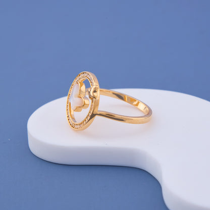 Golden Grace Butterfly Ring