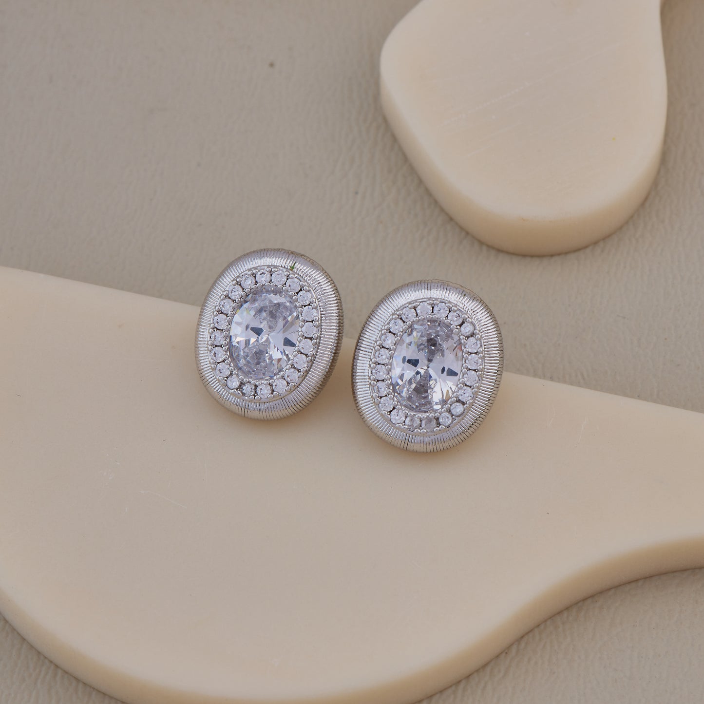 Silver Glow Studs