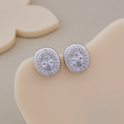 Silver Glow Studs