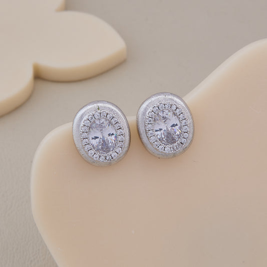 Silver Glow Studs