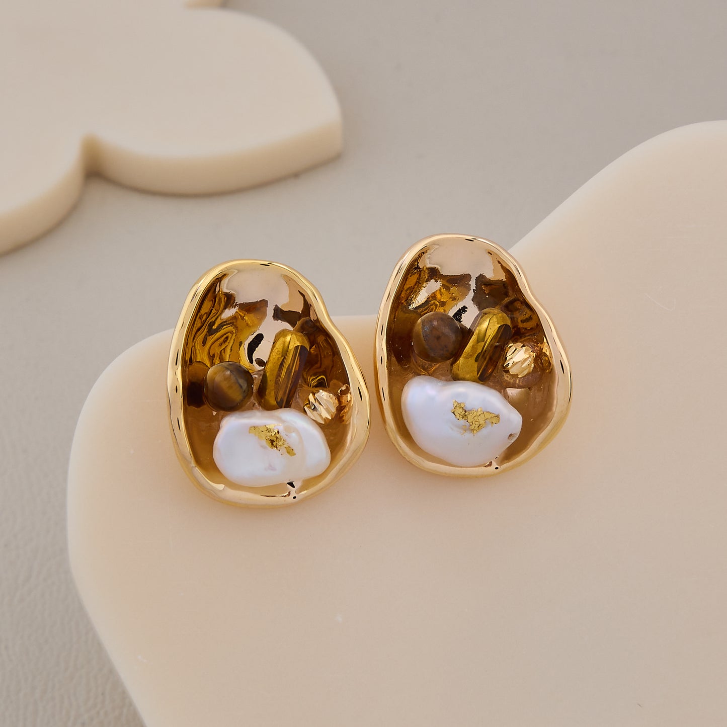 Luxe Shell Studs
