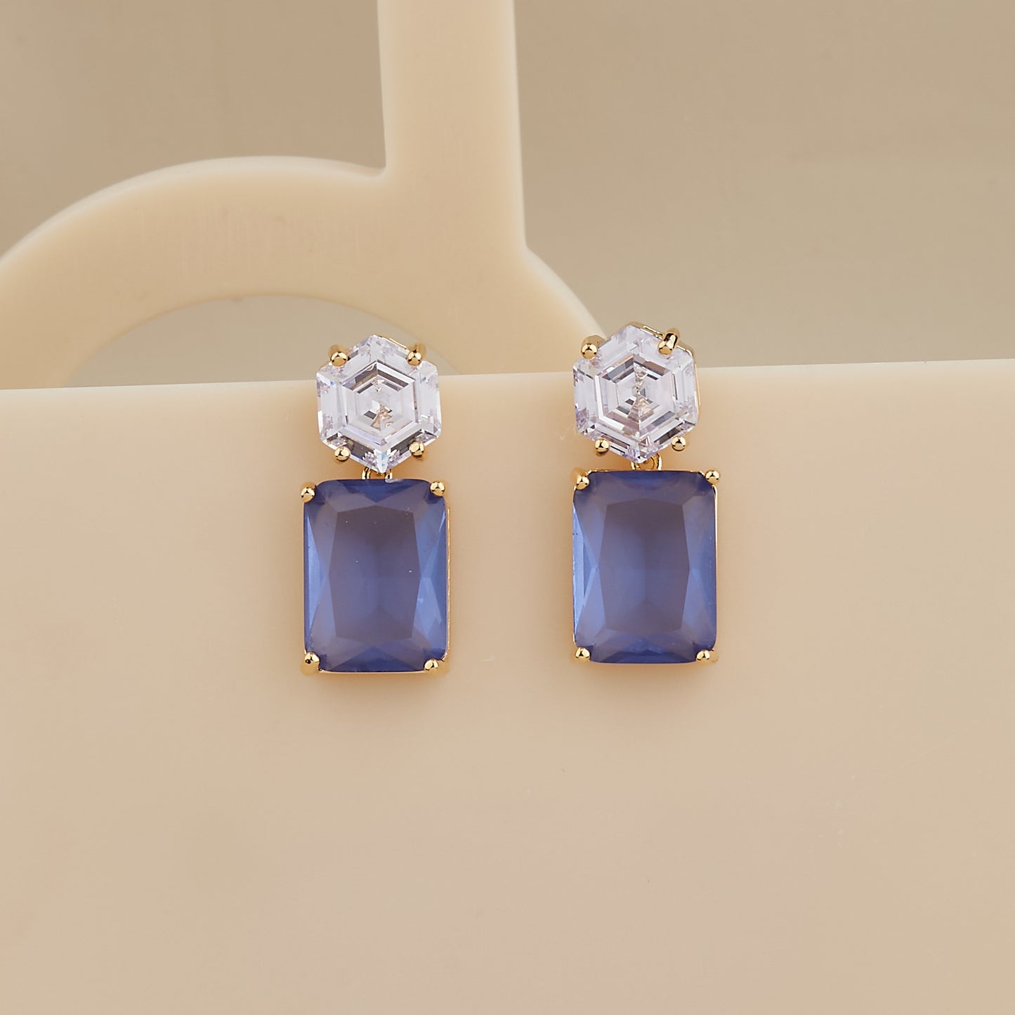 Sapphire Glow Studs