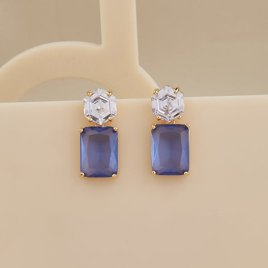 Sapphire Glow Studs