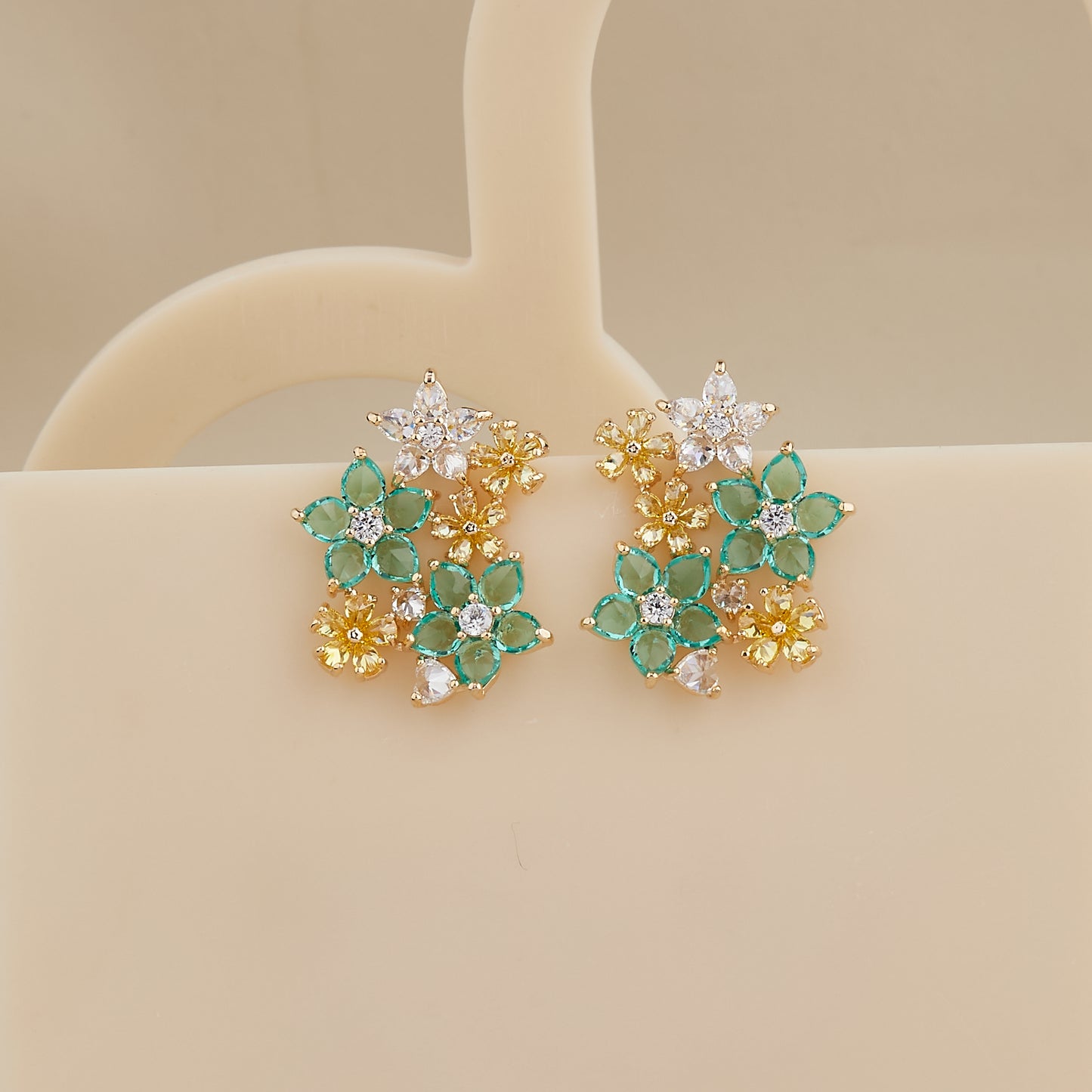 Emerald Bloom Studs