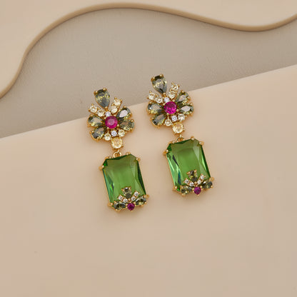 Emerald Bloom Crystal Drops