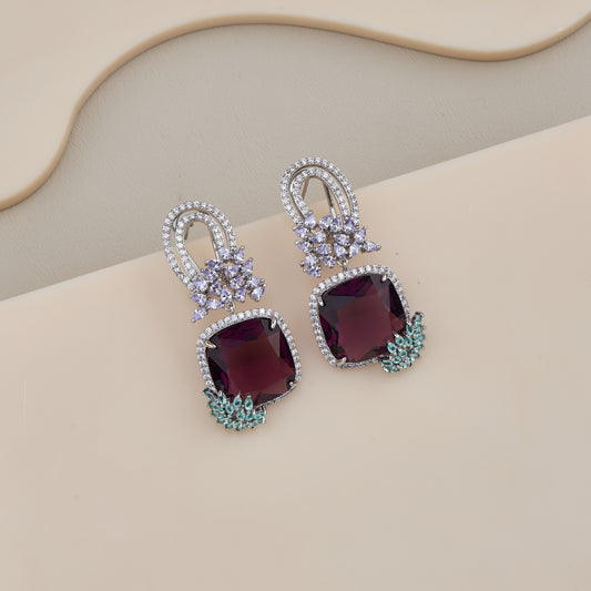 Royal Amethyst Spark Earrings