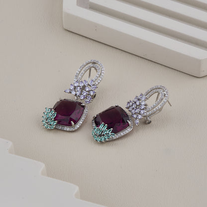 Royal Amethyst Spark Earrings