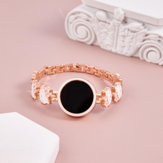 Rose Gold Kitty White Digital Watch