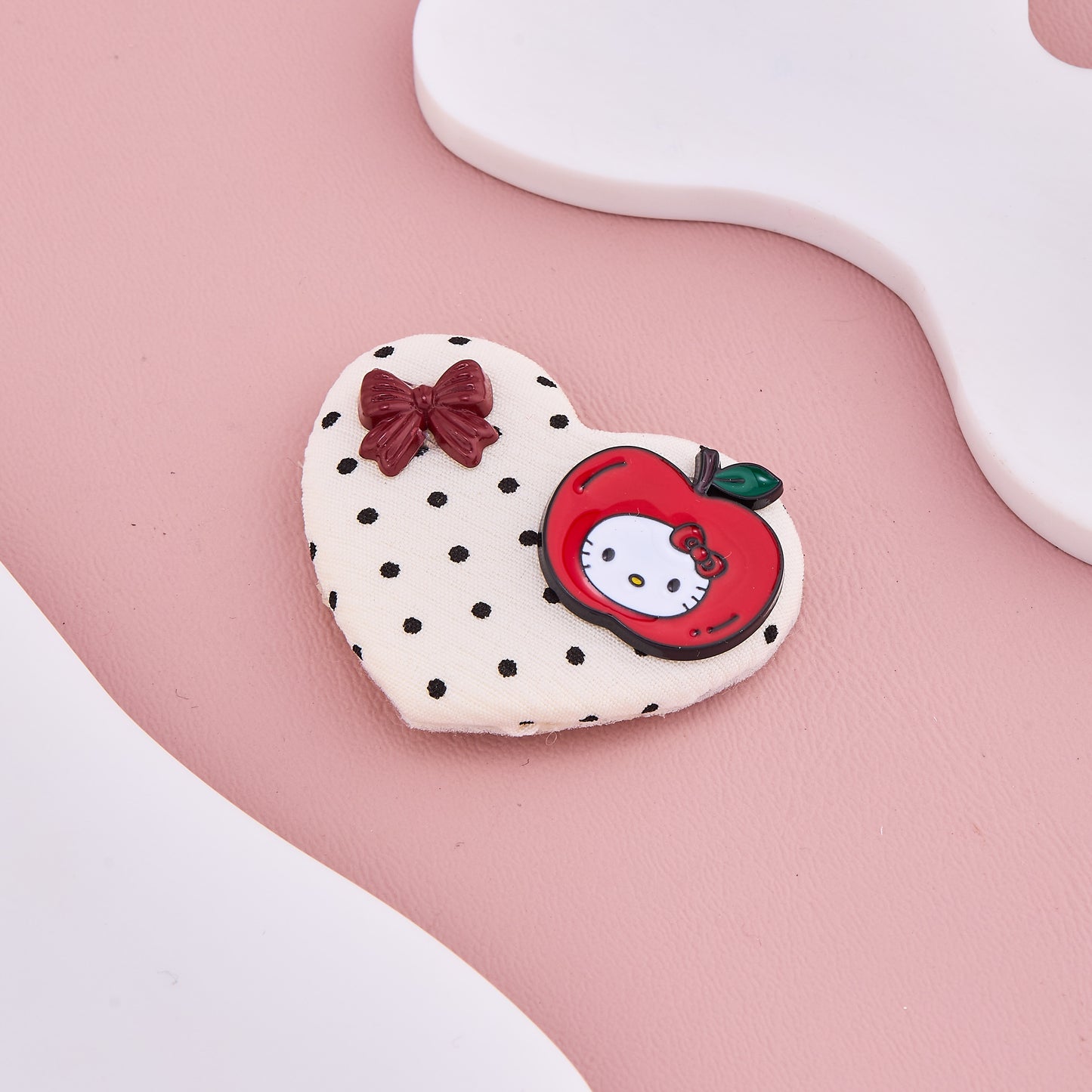 Apple Heart Baby Hair Clip