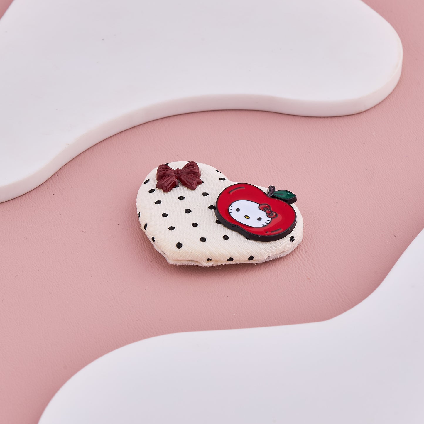 Apple Heart Baby Hair Clip