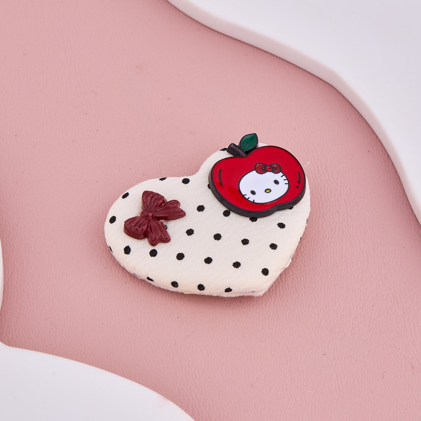 Apple Heart Baby Hair Clip