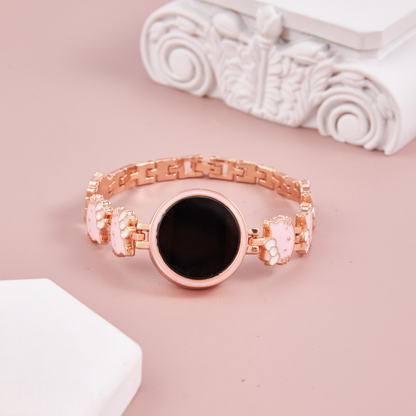 Rose Gold Kitty Pink Digital Watch