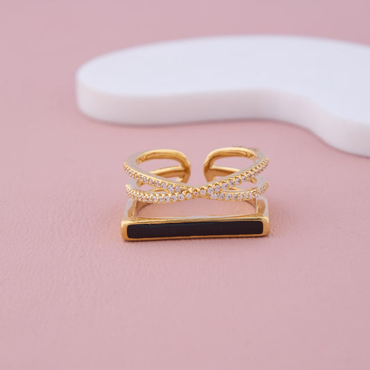 Regal Spark Diamond Gold Ring