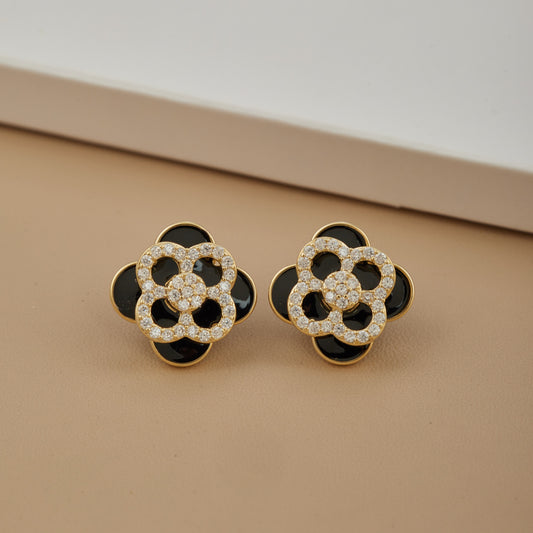 Elegant Diamond Gemstone Earrings