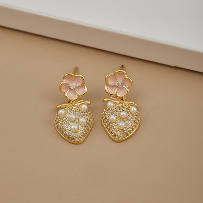 Floral Pearl Elegance Earrings