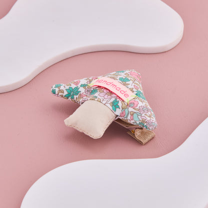 Floral Handmade Mushroom Hair Clip