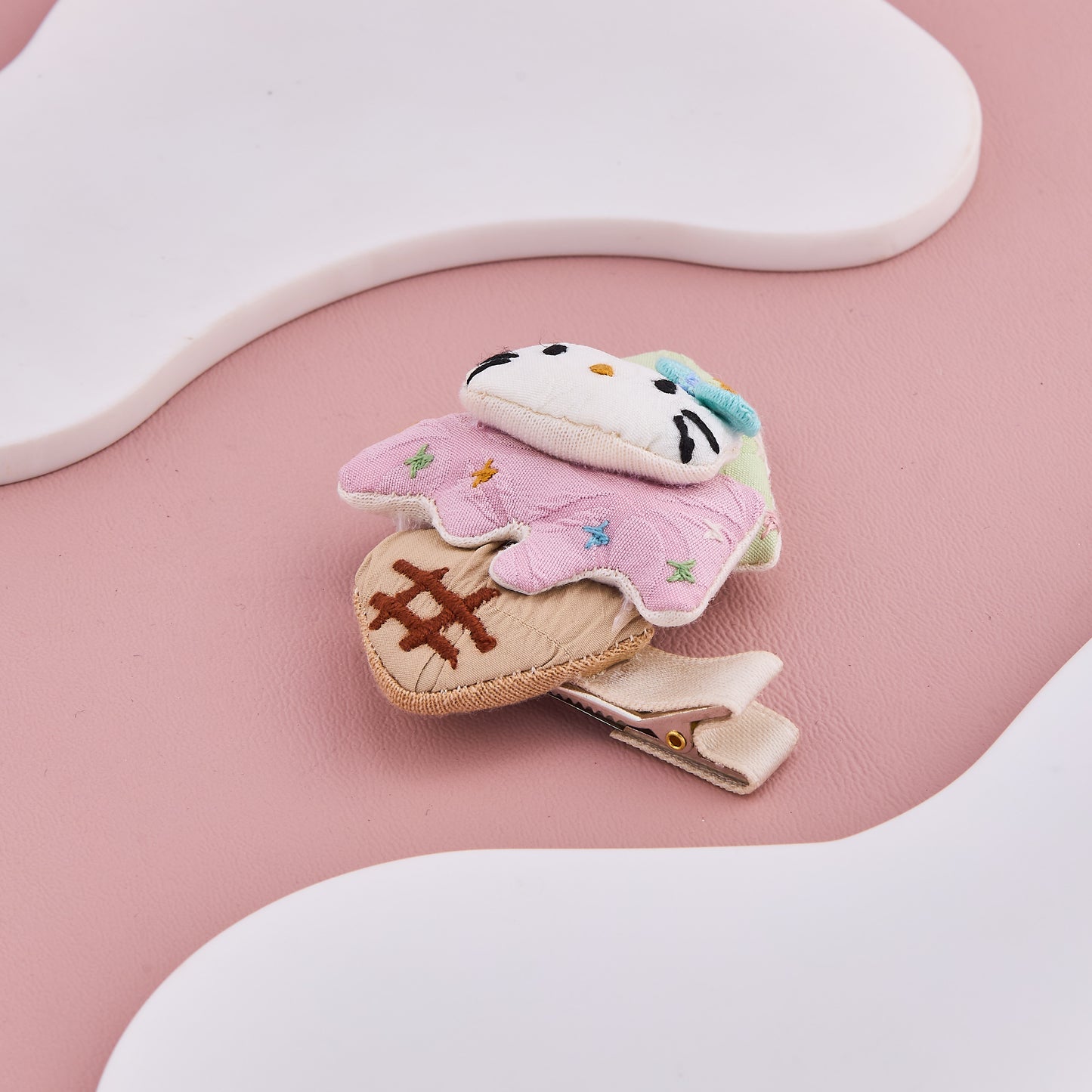 Cute Ice Cream Cat Hair Clip