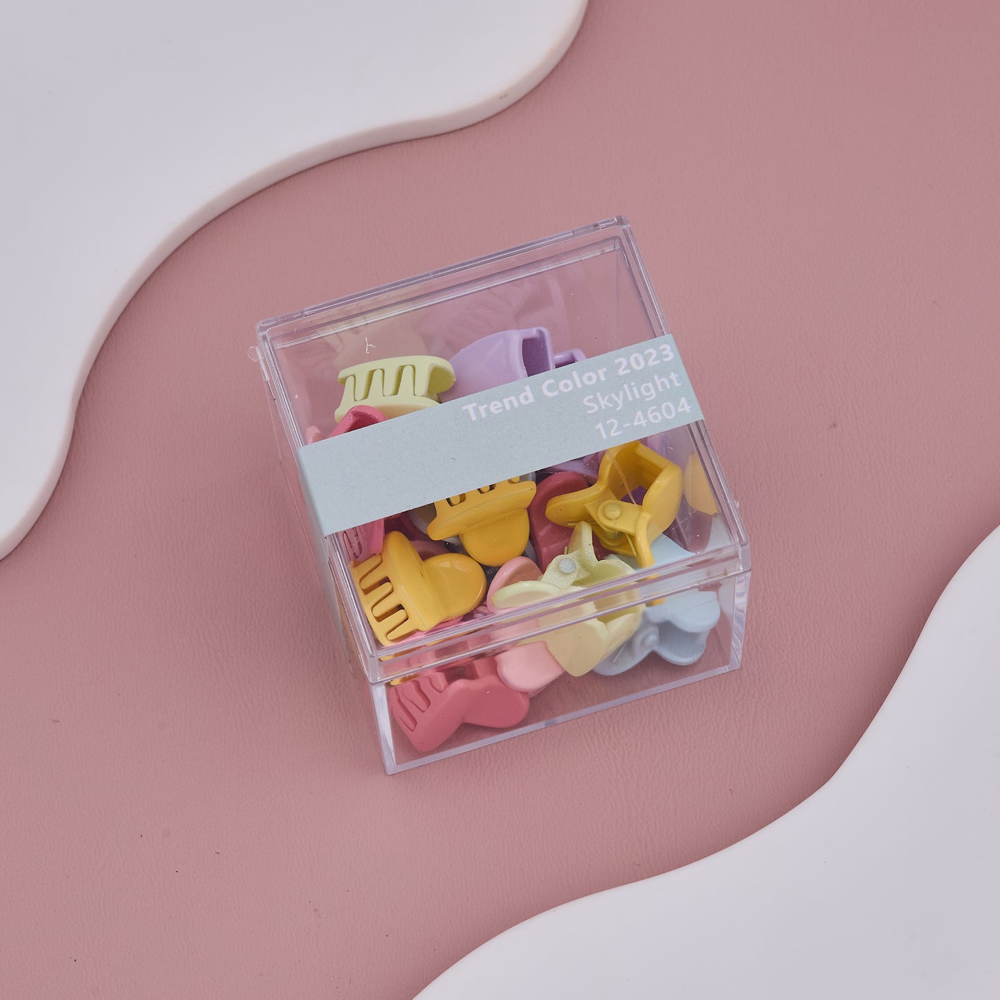 Colorful Heart Baby Hair Clips Set