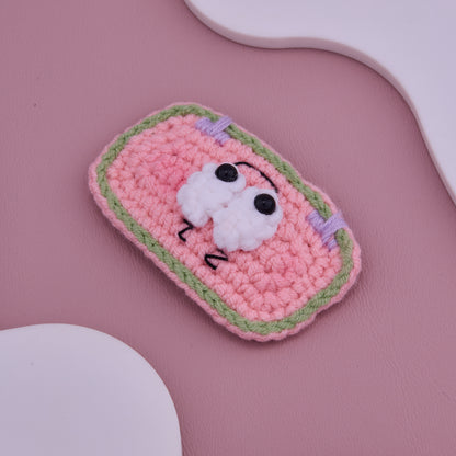 Crochet Owl Baby Hair Clip