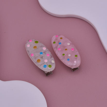 Colorful Polka Baby Hair Clips