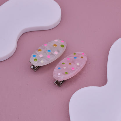 Colorful Polka Baby Hair Clips