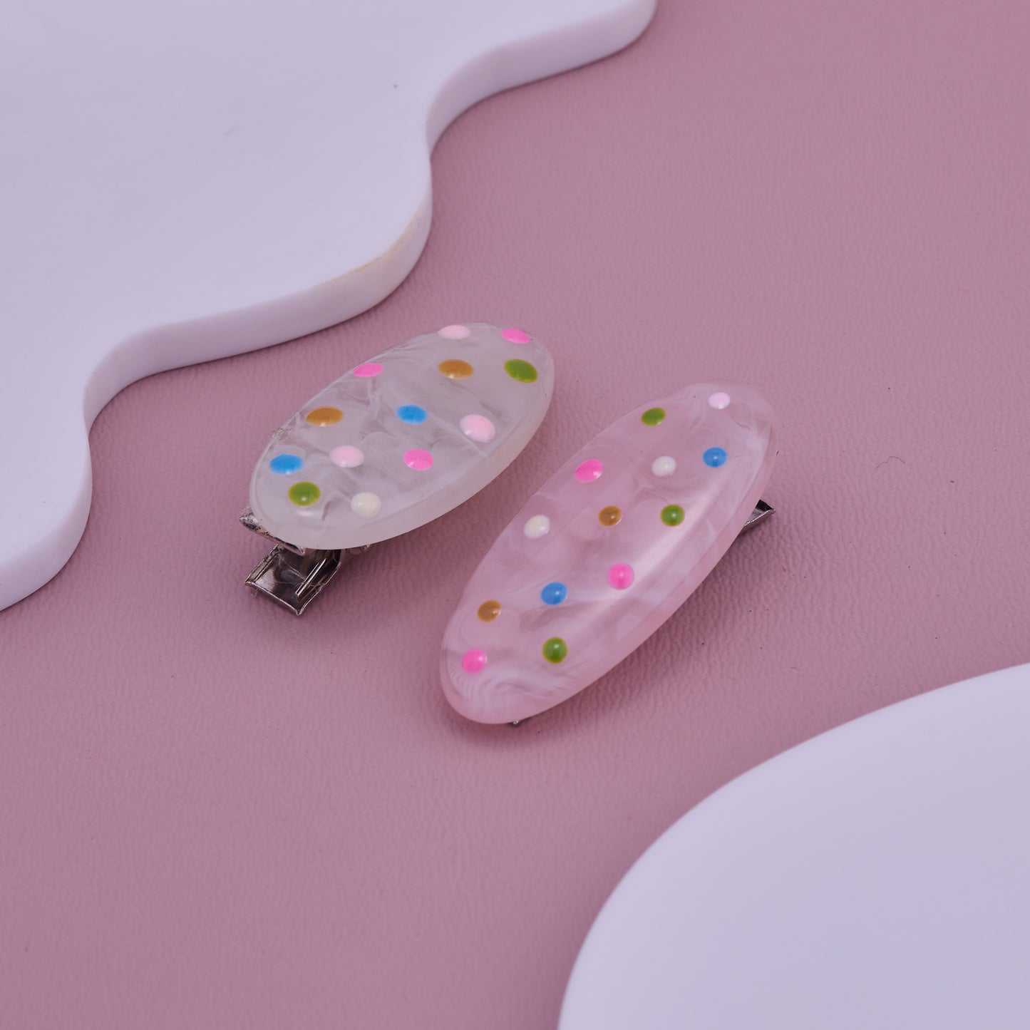 Colorful Polka Baby Hair Clips