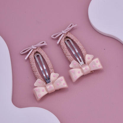 Pink Bow Baby Hair Clips