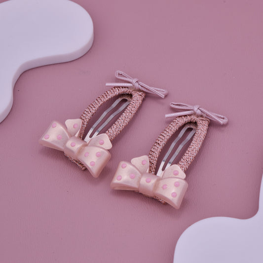 Pink Bow Baby Hair Clips