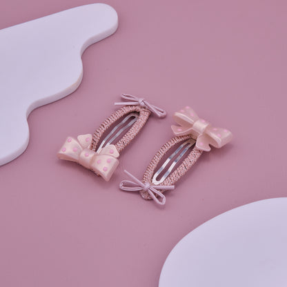 Pink Bow Baby Hair Clips