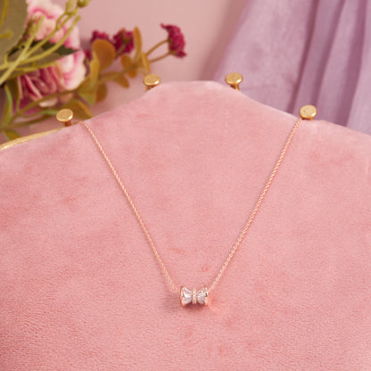 Timeless Rose Gold Hourglass Pendant Necklace
