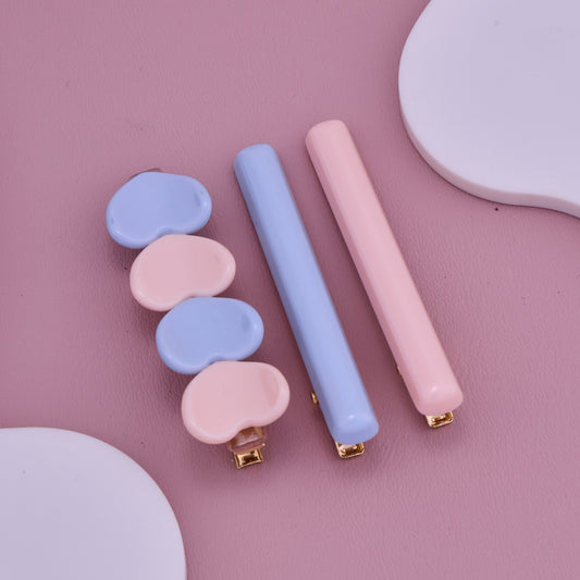 Pastel Chic Hair Clip Set