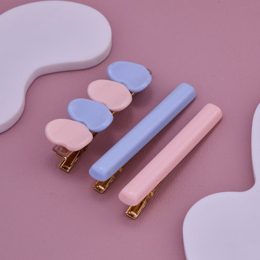 Pastel Chic Hair Clip Set