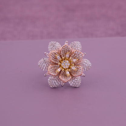 Lilac Bloom Statement Ring