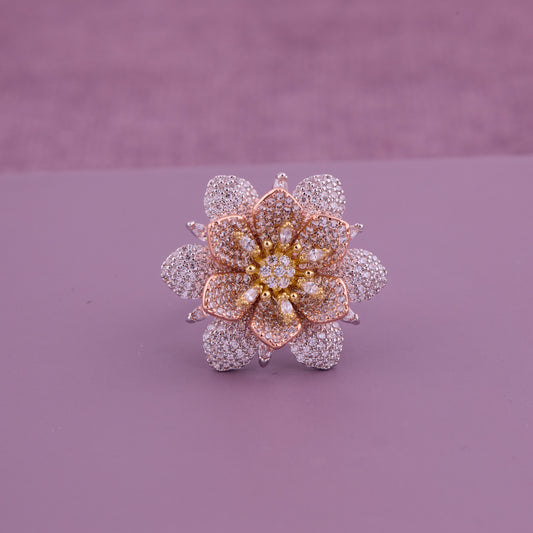 Lilac Bloom Statement Ring