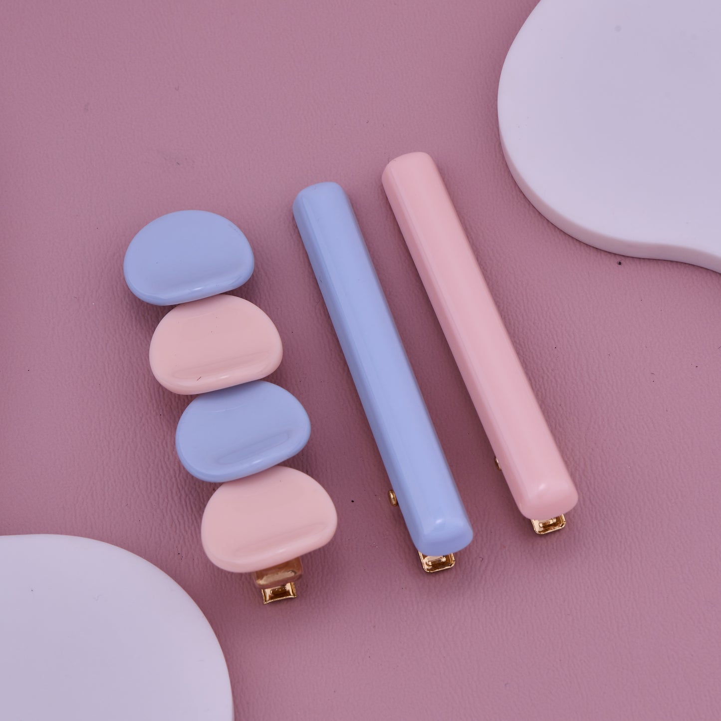 Elegant Pastel Hair Clip Set