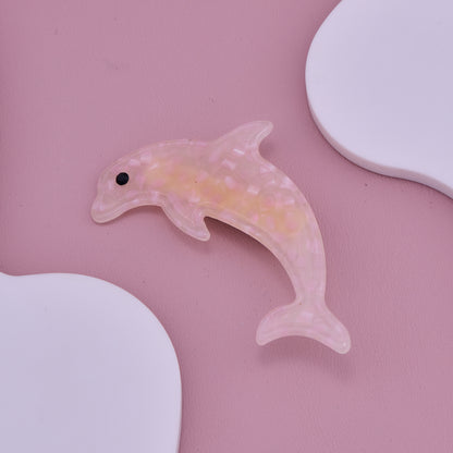 Pink Dolphin Hair Clip