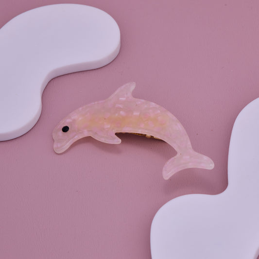 Pink Dolphin Hair Clip