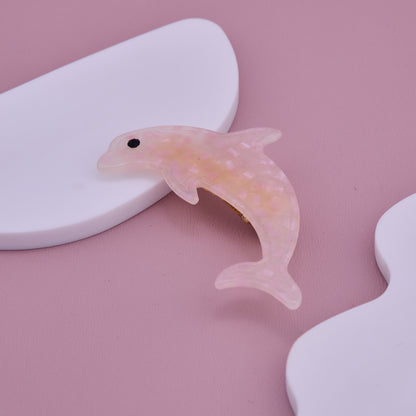 Pink Dolphin Hair Clip