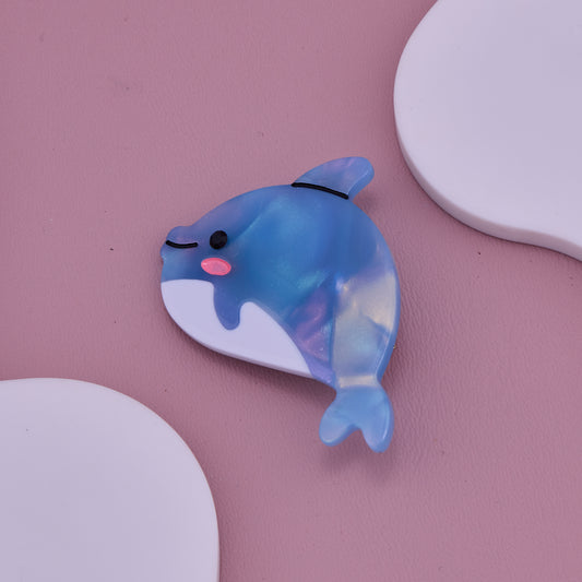 Blue Dolphin Hair Clip