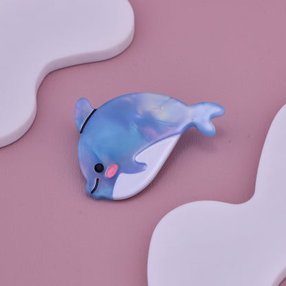 Blue Dolphin Hair Clip