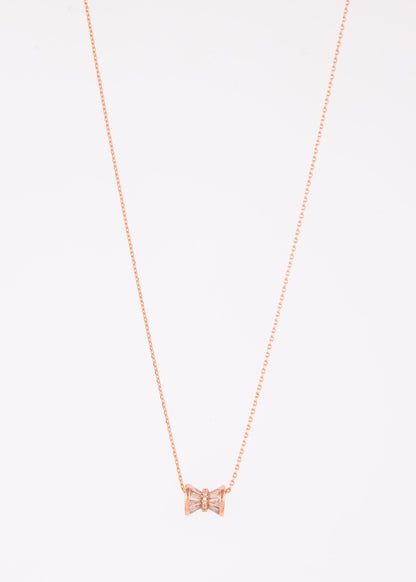 Timeless Rose Gold Hourglass Pendant Necklace