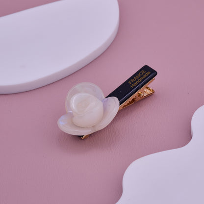 Elegant Pearl Rose Hair Clip