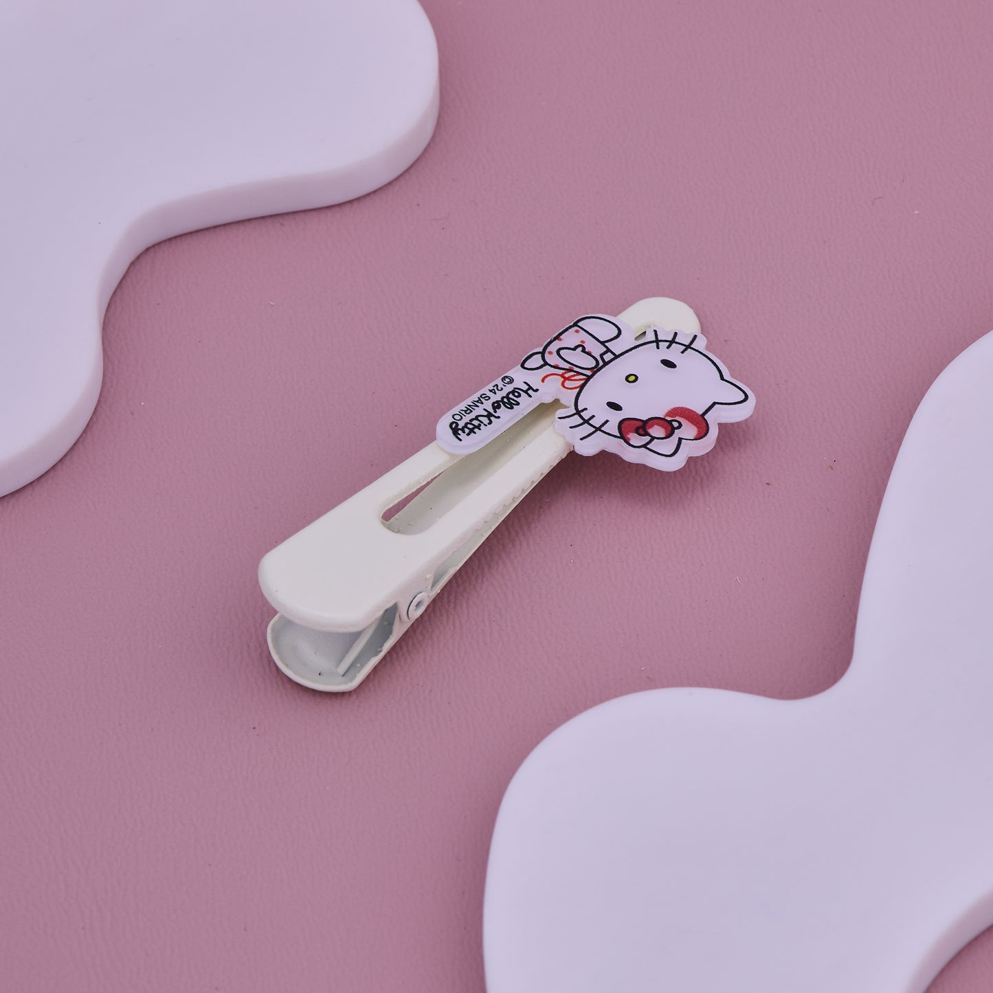 Cute Kitty White Hair Clip