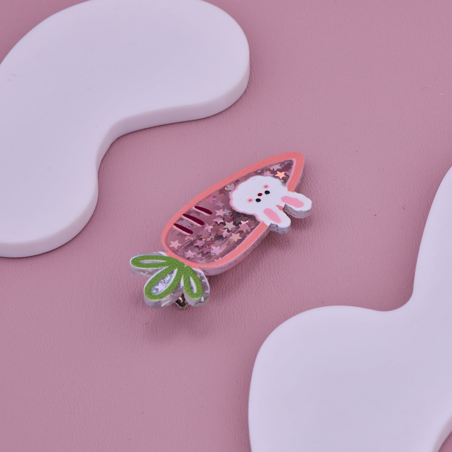 Cute Bunny Carrot Hair Clip for Kids