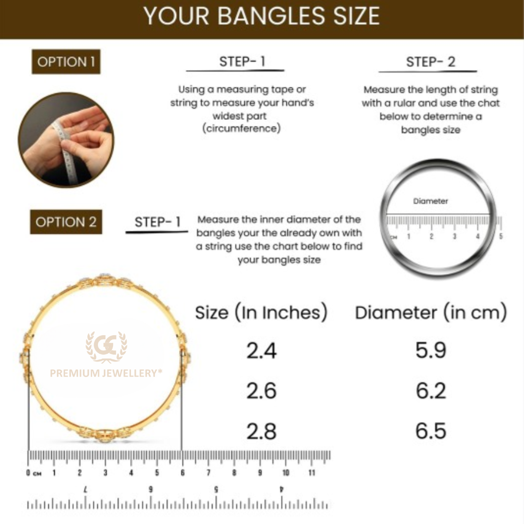 Gold-Plated Tilak Shape Kundan Jhumki Bangle Set (Set of 4)