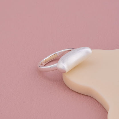 Matte Dome Silver Ring