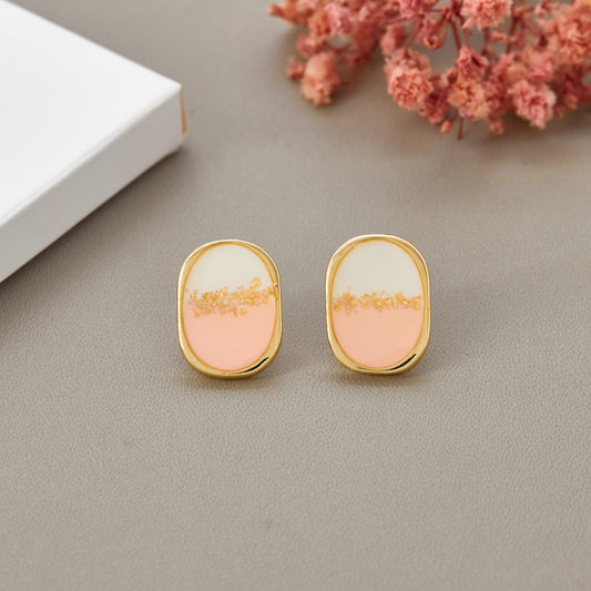 Enamel Elegance Earrings