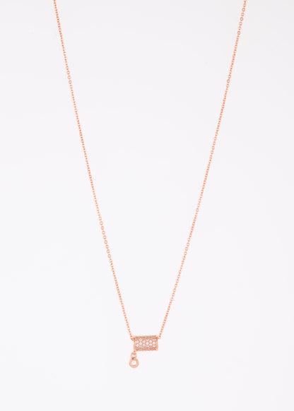 Floral Elegance Rose Gold Necklace
